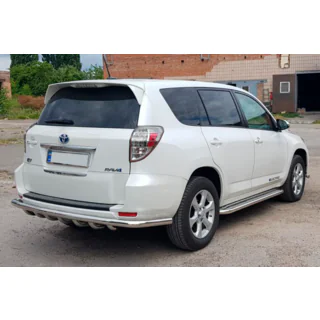 Barra de protección trasera AK005-15 (solo para EV, 2 uds., acero inoxidable) Toyota Rav 4 2006-2013 foto 2