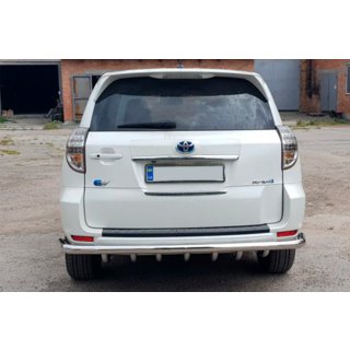 Barra de protección trasera AK005-15 (solo para EV, 2 uds., acero inoxidable) Toyota Rav 4 2006-2013 foto 4