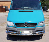 Mercedes Sprinter W901/902/903/904/905 1995–2006 Defensa Delantera ST015-2 (Acero Inoxidable) foto 5