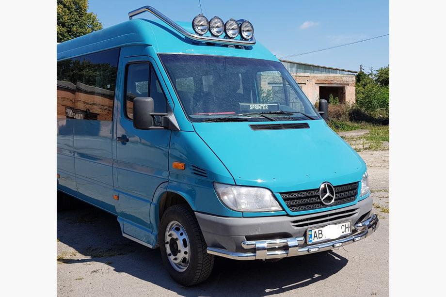 Mercedes Sprinter W901/902/903/904/905 1995–2006 Defensa Delantera ST015-2 (Acero Inoxidable) 2000-2006 Foto 6