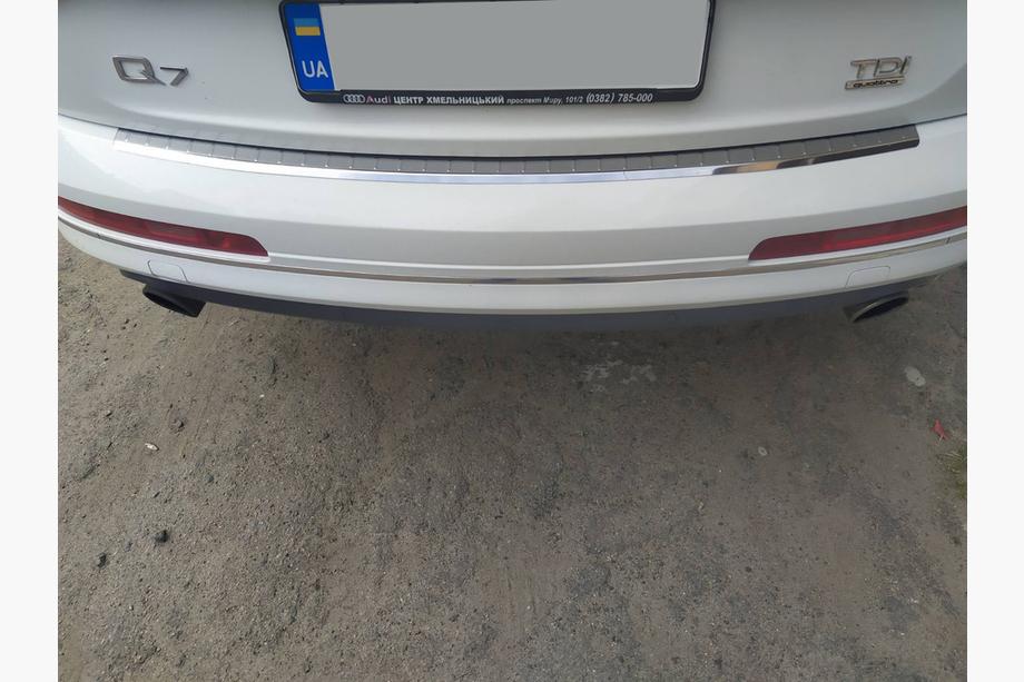 Audi Q7 2005-2015 Protector de parachoques trasero Carmos acero inoxidable Image