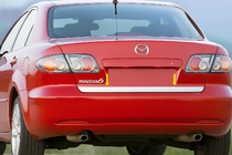 Mazda 6 2003-2008 Moldura maletero acero inoxidable foto 1