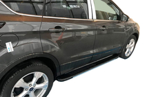 Skoda Karoq 2018- Estribos laterales Bosphorus Grey (2 uds., aluminio) foto 1