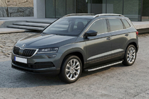 Skoda Karoq 2018- Estribos Laterales BlackLine (2 uds, Aluminio) foto 1