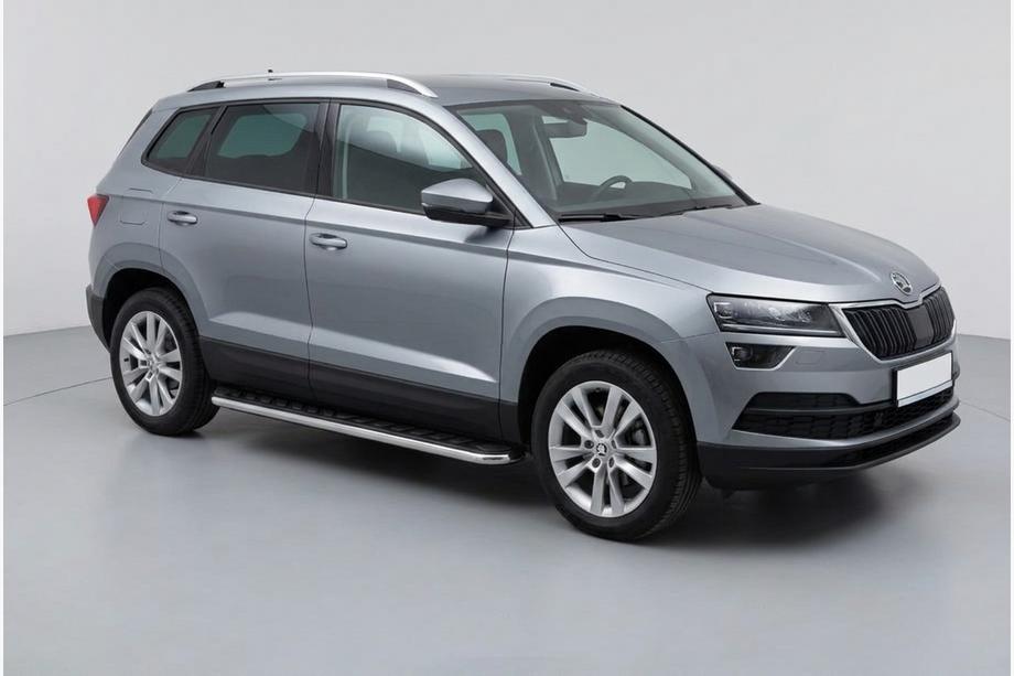 Skoda Karoq 2018- Estribos Laterales Maydos V1 (2 uds., Aluminio y Acero Inoxidable) Image