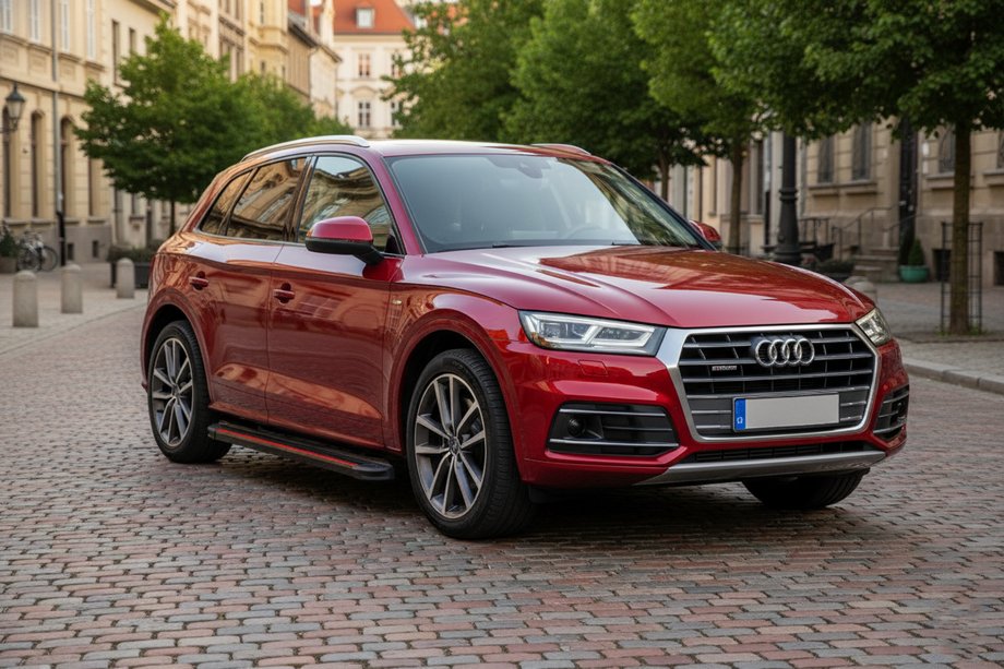 Audi Q5 2017-2025 Estribos Laterales Maya Red (2 uds., Aluminio) Image