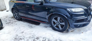 Audi Q7 2005-2015 Estribos Laterales Maya Red (2 uds., Aluminio) foto 2