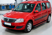 Dacia Logan MCV 2004-2014 Estribos Laterales Maya Red (2 uds., Aluminio) foto 3