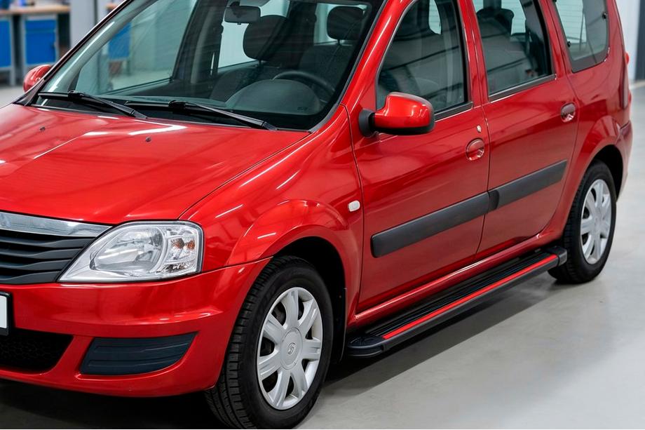 Dacia Logan MCV 2004-2014 Estribos Laterales Maya Red (2 uds., Aluminio) Image