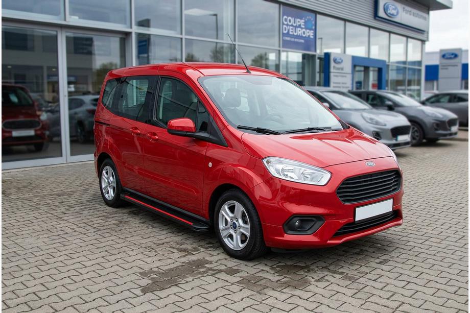 Ford Courier 2014-2023 Estribos Laterales Maya Red (2 uds., Aluminio) Image