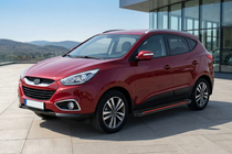 Hyundai IX-35 2010-2015 Estribos Laterales Maya Red (2 uds., Aluminio) foto 1