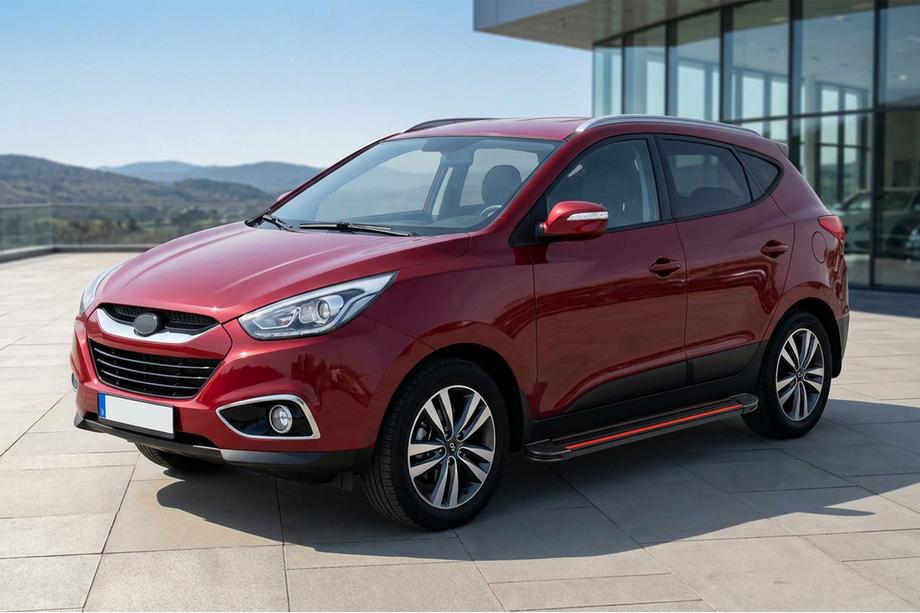 Hyundai IX-35 2010-2015 Estribos Laterales Maya Red (2 uds., Aluminio) Image