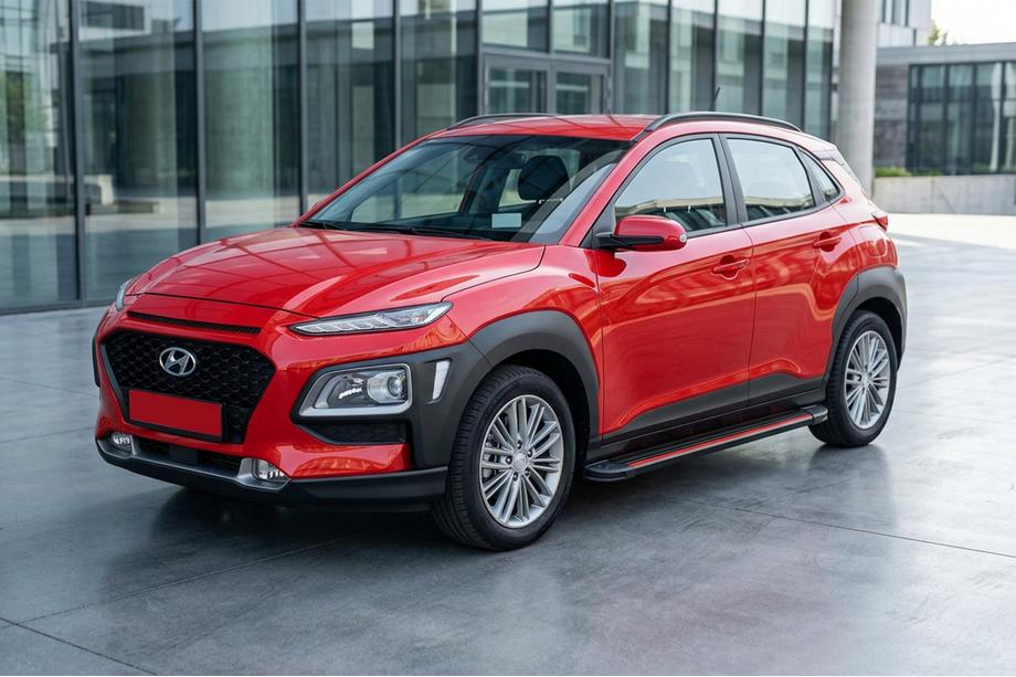 Hyundai Kona 2017-2023 Estribos Laterales Maya Red (2 uds., Aluminio) Image