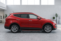 Hyundai Santa Fe 3 2012-2018 Estribos Laterales Maya Red (2 uds., Aluminio) foto 1