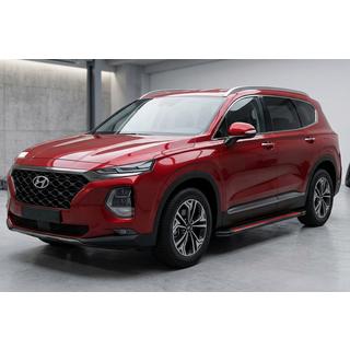 Estribos Laterales Maya Red (2 uds., Aluminio) Hyundai Santa Fe 4 2018-2023 foto 1