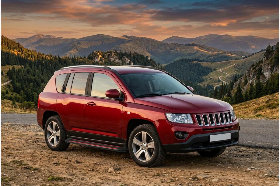 Jeep Compass 2006-2016 Estribos Laterales Maya Red (2 uds., Aluminio) Image