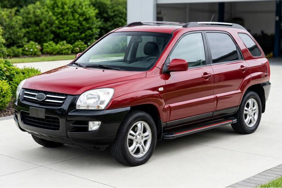 Kia Sportage 2004-2010 Estribos Laterales Maya Red (2 uds., Aluminio) Image