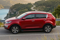 Kia Sportage 2010-2015 Estribos Laterales Maya Red-Black (2 uds., Aluminio) foto 1