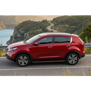 Estribos Laterales Maya Red-Black (2 uds., Aluminio) Kia Sportage 2010-2015 foto 1