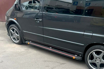 Mercedes Vito W638 1996-2003 Estribos Laterales Maya Red (2 uds., Aluminio) foto 4