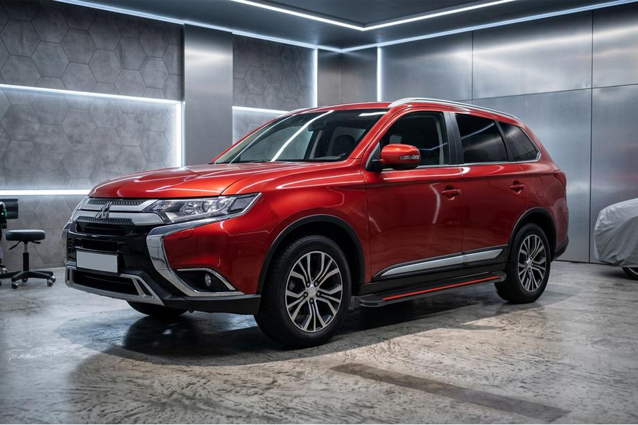 Mitsubishi Outlander 2012-2021 Estribos Laterales Maya Red (2 uds., Aluminio) Image