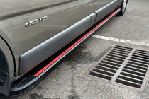 Renault Trafic 2001–2015 Estribos Laterales Maya Red-Black (2 uds., Aluminio) foto 1