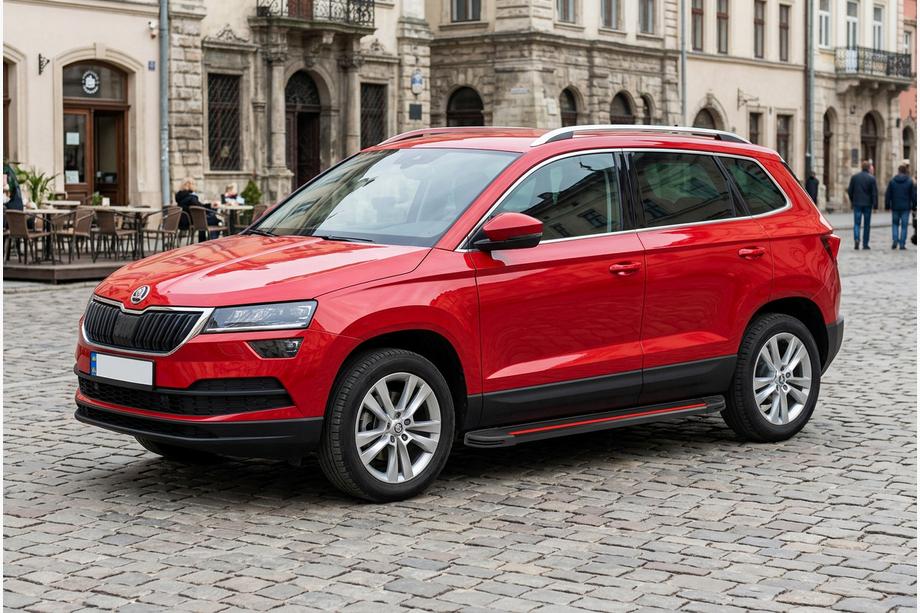 Skoda Karoq 2018- Estribos Laterales Maya Red (2 uds., Aluminio) Image