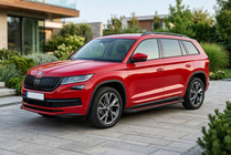 Skoda Kodiaq 2016-2023 Estribos Laterales Maya Red (2 uds., Aluminio) foto 1