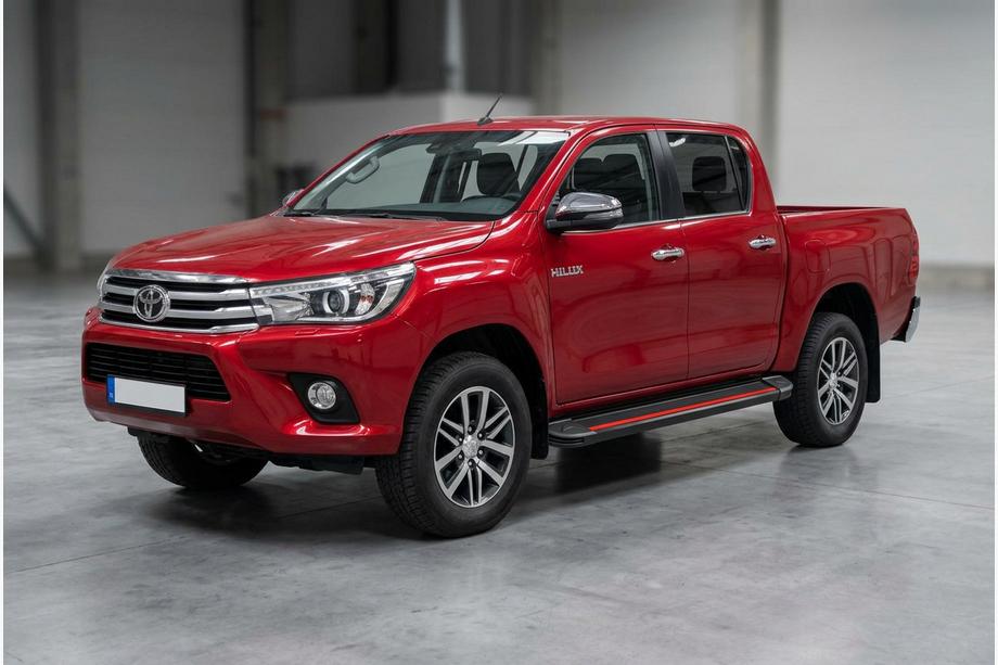 Toyota Hilux 2015- Estribos Laterales Maya Red (2 uds., Aluminio) Image