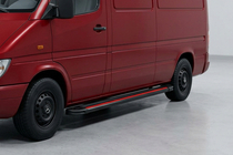 Volkswagen LT 1995-2006 Estribos Laterales Maya Red (2 uds., Aluminio) Batalla Larga foto 1