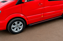 Volkswagen Crafter 2006-2016 Estribos Laterales Maya Red (2 uds., Aluminio) Largo/ExtraLargo foto 3