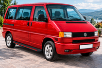 Volkswagen T4 Caravelle/Multivan 1990–2003 Estribos Laterales Maya Red (2 uds., Aluminio) foto 1