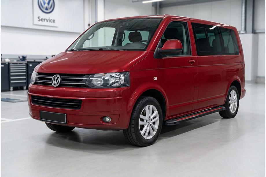 Volkswagen T5 2010-2015 Estribos Laterales Maya Red (2 uds., Aluminio) Batalla Larga Image