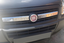 Fiat Doblo I 2005-2010 Cubiertas de parrilla cromadas (2 piezas, acero inoxidable) foto 1