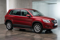 Volkswagen Tiguan 2007-2016 Estribos Laterales Maya Red (2 uds., Aluminio) foto 1