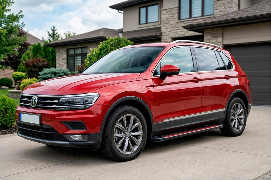 Volkswagen Tiguan 2016-2023 Estribos Laterales Maya Red (2 uds., Aluminio) Foto 1