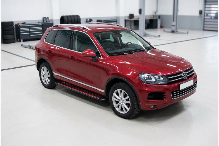 Volkswagen Touareg 2010-2018 Estribos Laterales Maya Red (2 uds., Aluminio) Foto 1