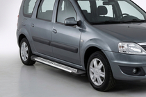 Lada Largus 2012- Estribos Laterales Line (2 uds., Aluminio) foto 1