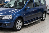 Lada Largus 2012- Estribos Laterales Maydos V1 (2 uds, acero inoxidable) foto 1