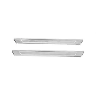 Protector de estribos Carmos (2 uds, acero inoxidable)