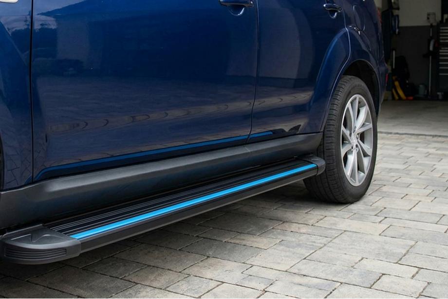 Citroen C-Crosser 2007-2013 Estribos Laterales Maya Blue (2 uds., Aluminio) Image