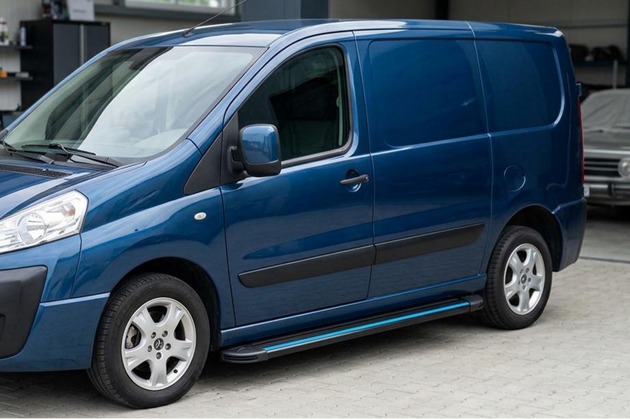 Citroen Jumpy 2007–2017 Estribos Laterales Maya Blue (2 uds., Aluminio) Image