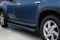 Dacia Duster 2008-2018 Estribos Laterales Maya Blue (2 uds., Aluminio) foto 1