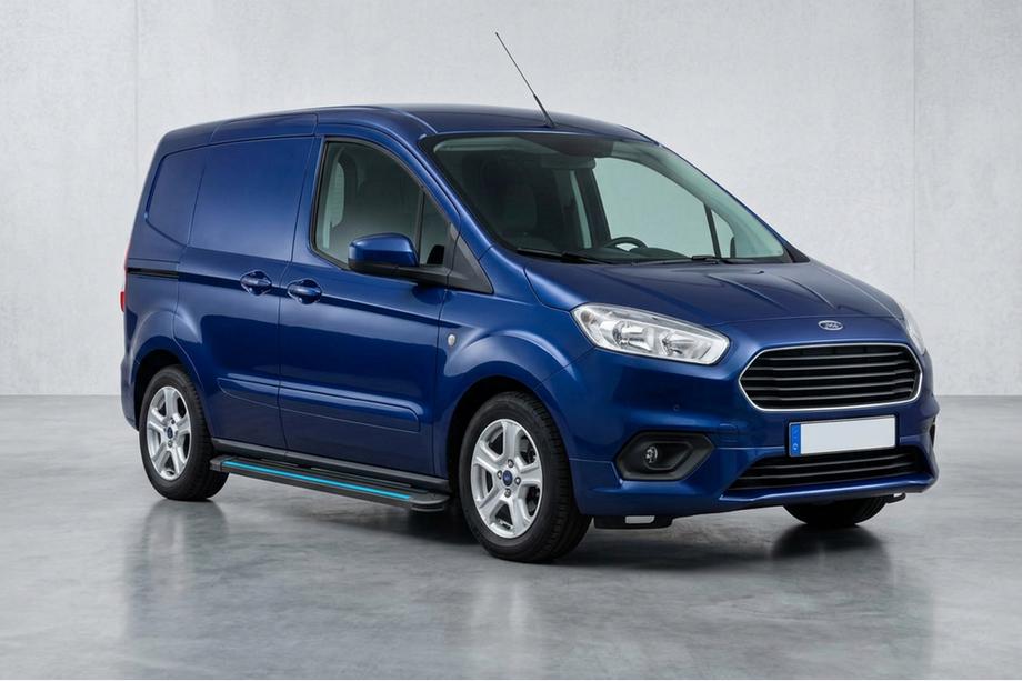 Ford Courier 2014-2023 Estribos Laterales Maya Blue (2 uds., Aluminio) Image