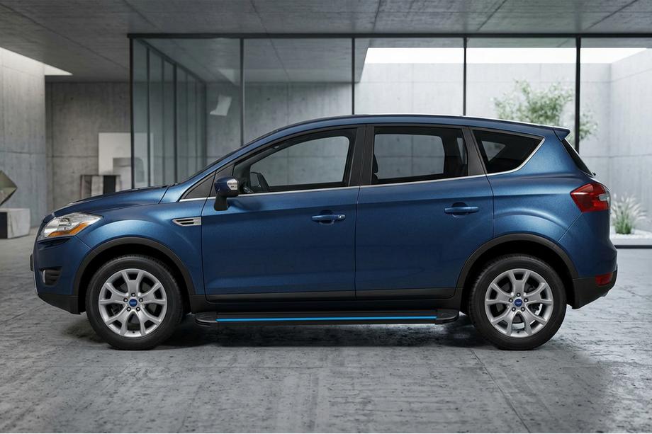 Ford Kuga 2008-2013 Estribos Laterales Maya Blue (2 uds., Aluminio) Image