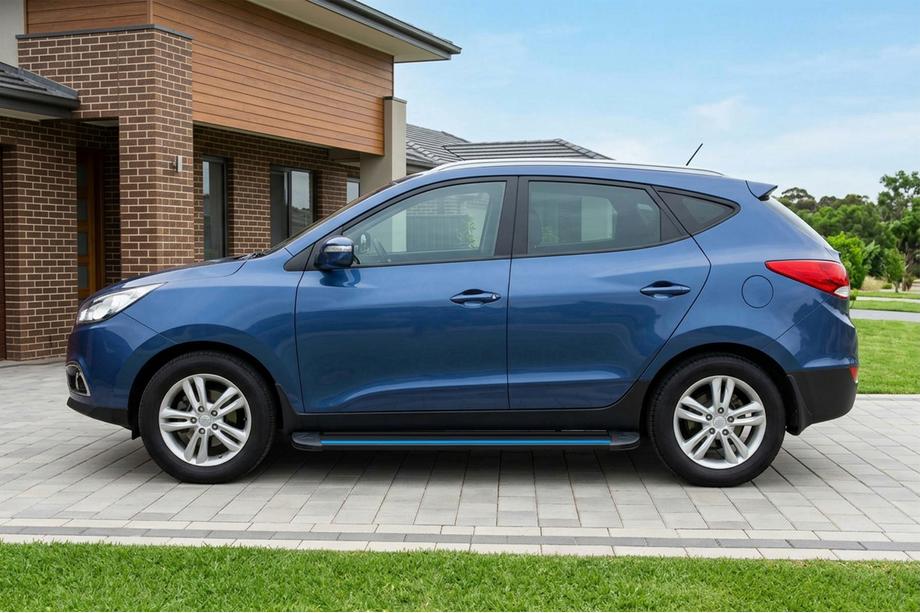 Hyundai IX-35 2010-2015 Estribos Laterales Maya Blue (2 uds., Aluminio) Foto 1