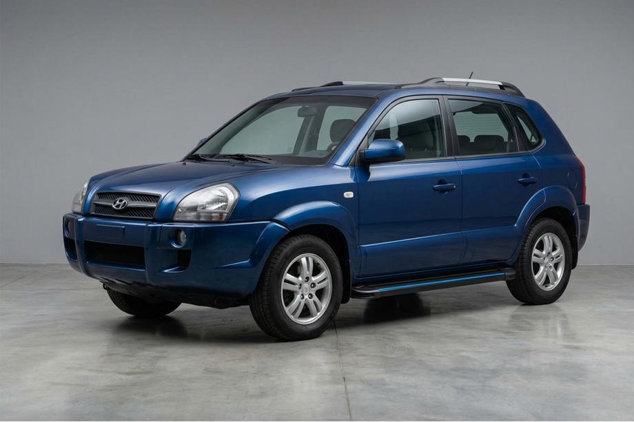 Hyundai Tucson JM 2004- Estribos Laterales Maya Blue (2 uds., Aluminio) Foto 1