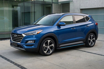 Hyundai Tucson TL 2016-2021 Estribos Laterales Maya Blue-Black (2 uds., Aluminio) foto 1