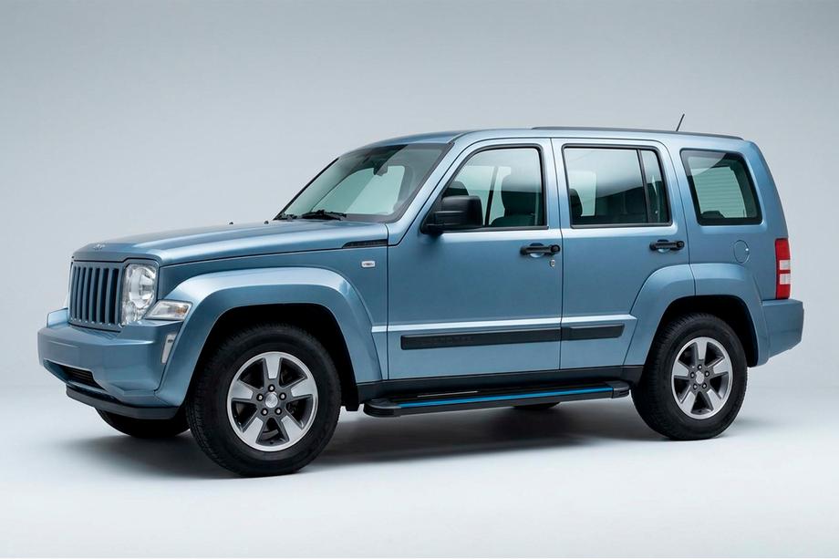 Jeep Cherokee/Liberty 2007-2013 Estribos Laterales Maya Blue (2 uds., Aluminio) Image