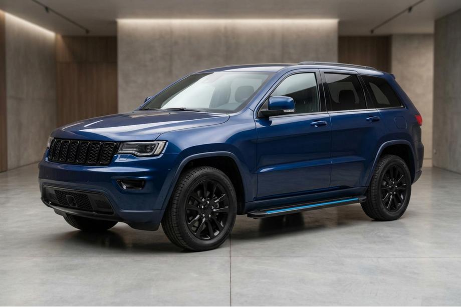 Jeep Grand Cherokee WK2 2010-2021 Estribos Laterales Maya Blue (2 uds., Aluminio) Foto 1